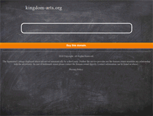 Tablet Screenshot of kingdom-arts.org